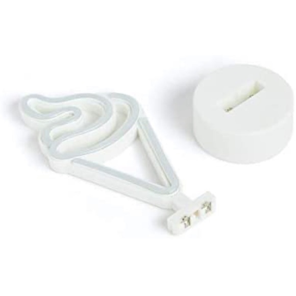 Ice Cream Desk Light, Mini LED Neon Pink Yellow - Picture 4 of 8